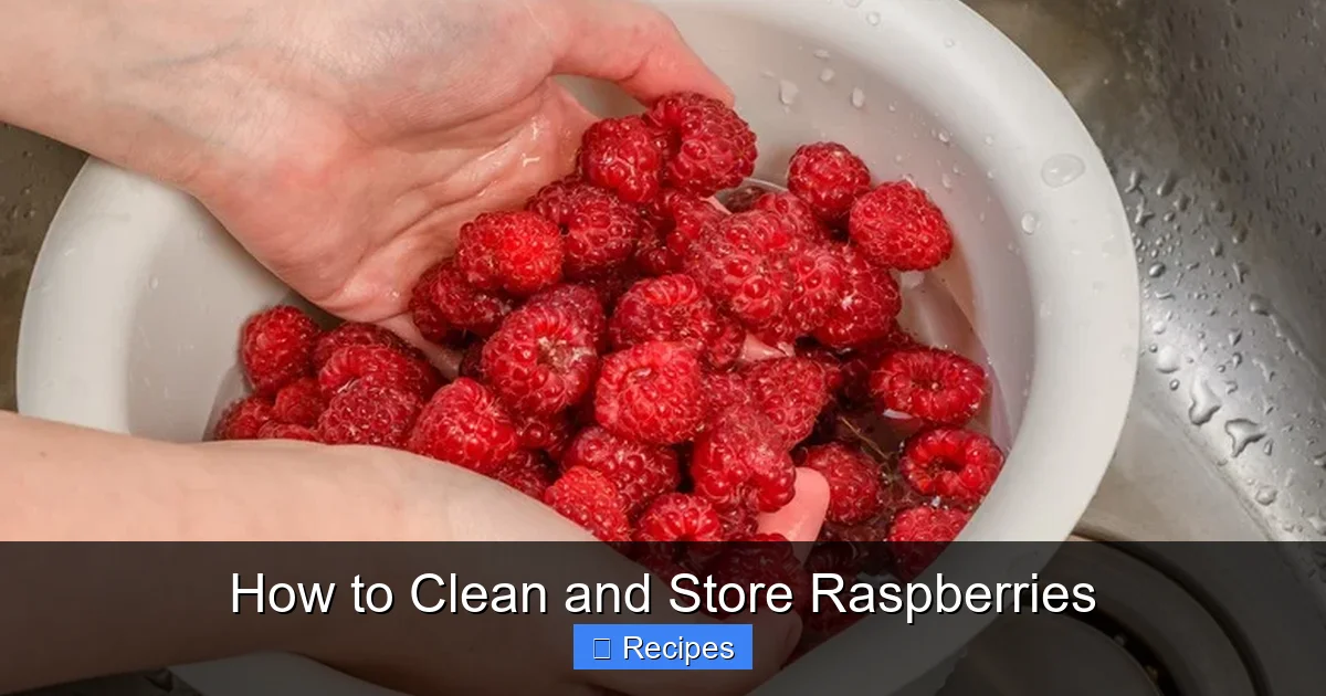 How to Clean and Store Raspberries