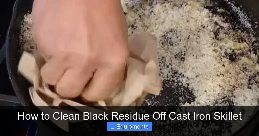 How to Clean Black Residue Off Cast Iron Skillet
