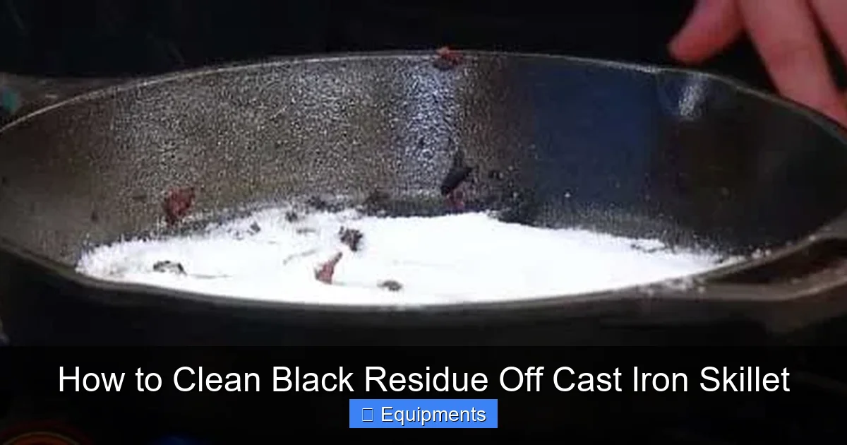 How to Clean Black Residue Off Cast Iron Skillet