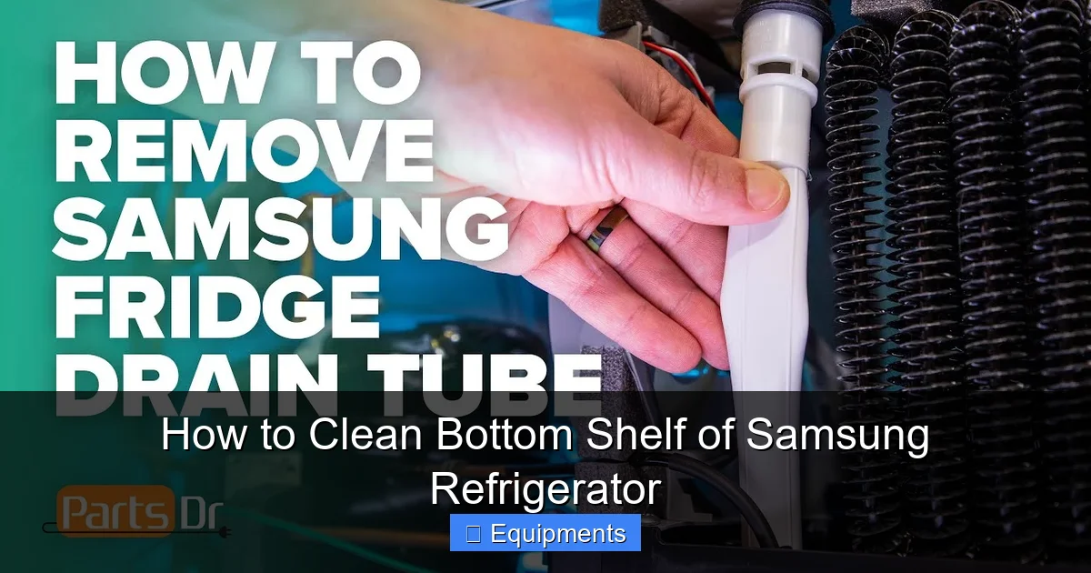 How to Clean Bottom Shelf of Samsung Refrigerator