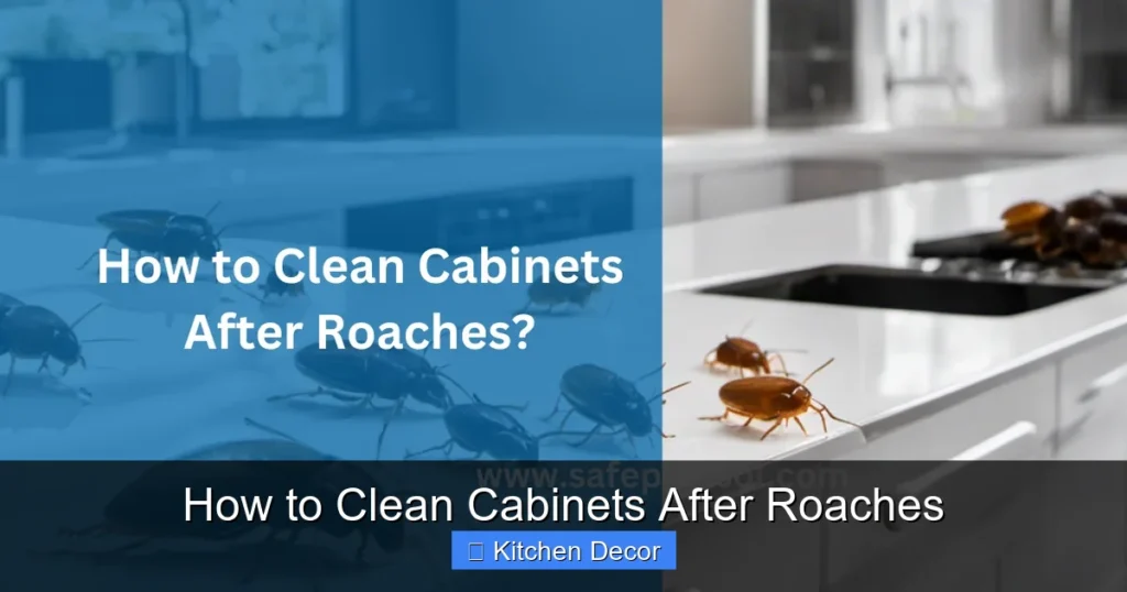 How to Clean Cabinets After Roaches
