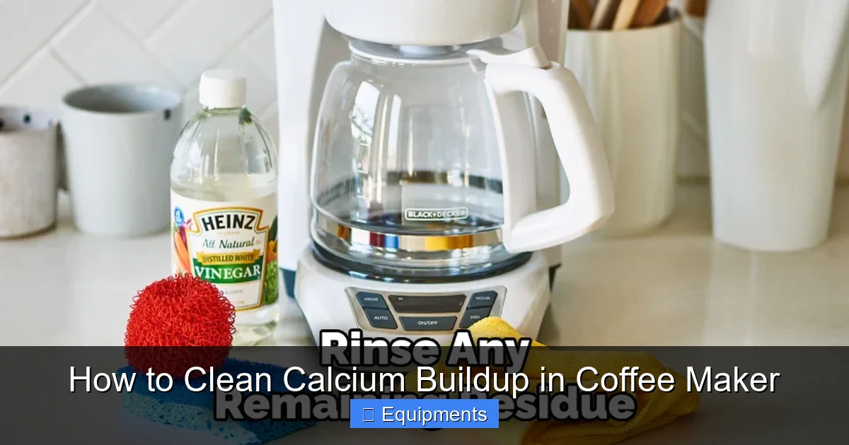 How to Clean Calcium Buildup in Coffee Maker