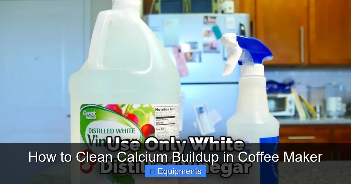 How to Clean Calcium Buildup in Coffee Maker