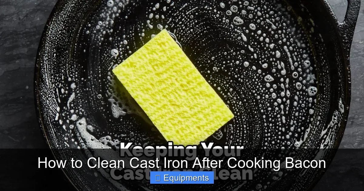How to Clean Cast Iron After Cooking Bacon