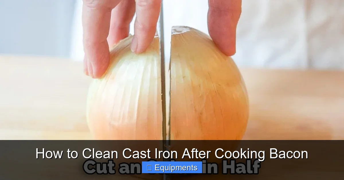 How to Clean Cast Iron After Cooking Bacon