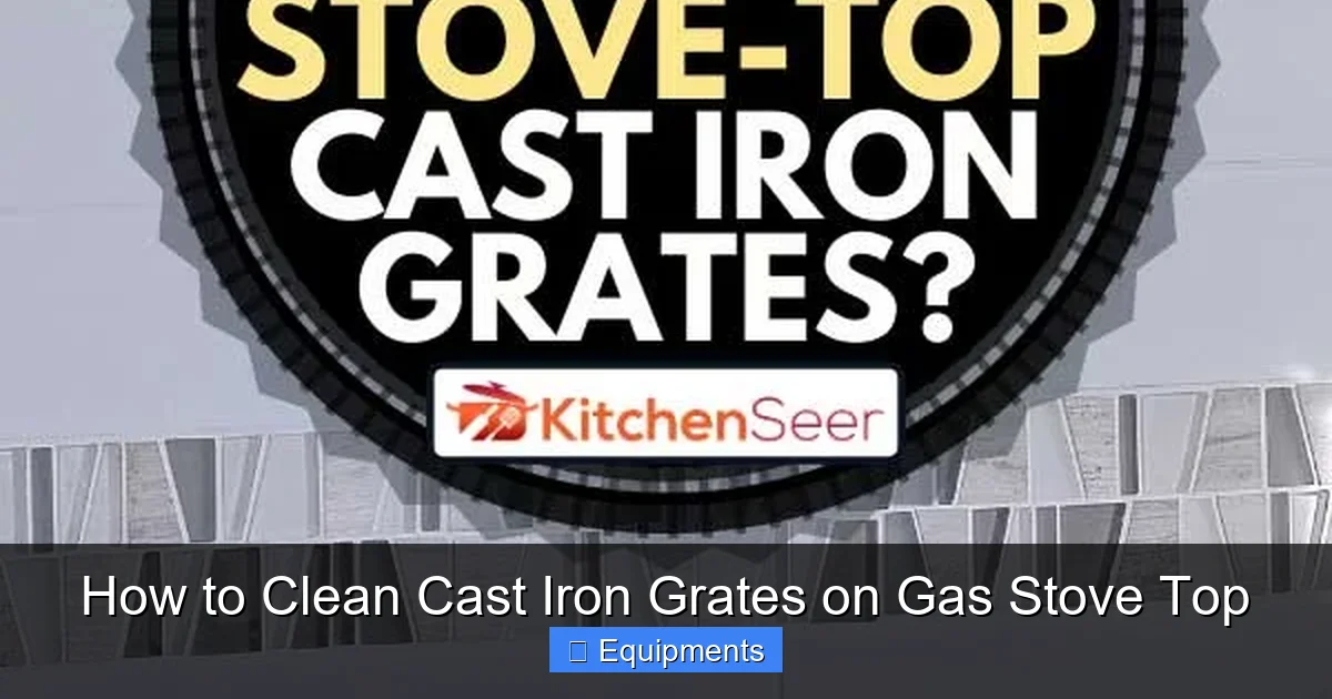 How to Clean Cast Iron Grates on Gas Stove Top
