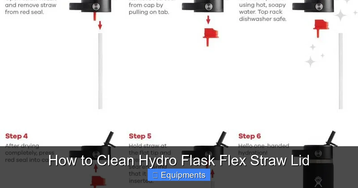 How to Clean Hydro Flask Flex Straw Lid