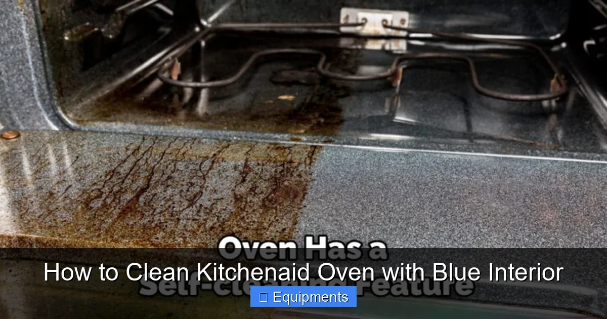 How to Clean Kitchenaid Oven with Blue Interior