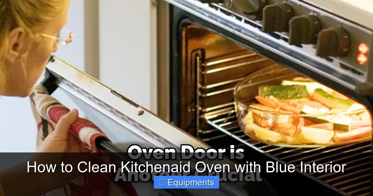 How to Clean Kitchenaid Oven with Blue Interior