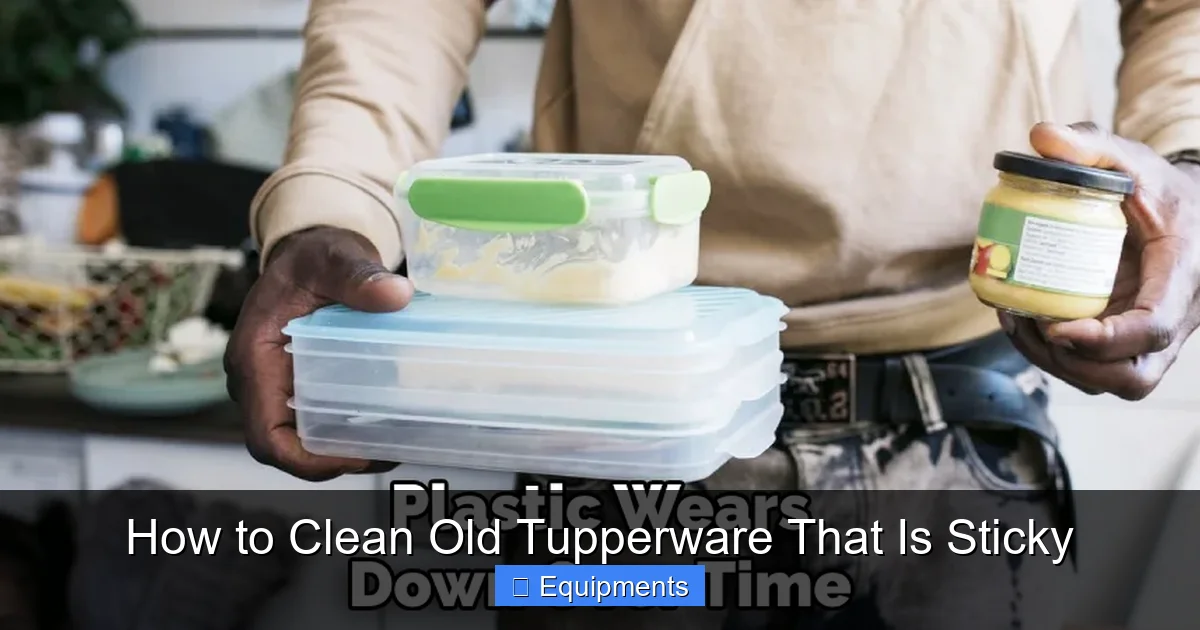 How to Clean Old Tupperware That Is Sticky