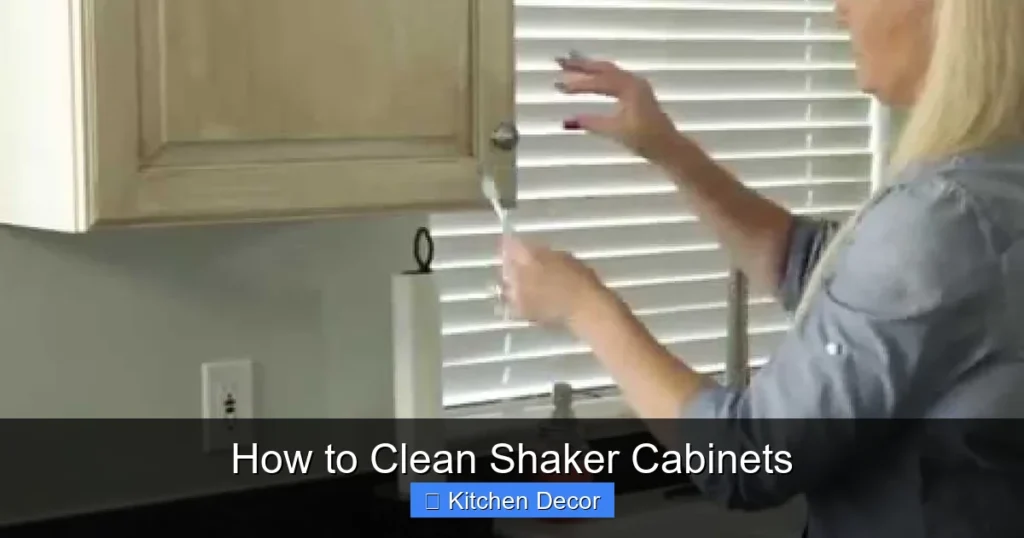 How to Clean Shaker Cabinets