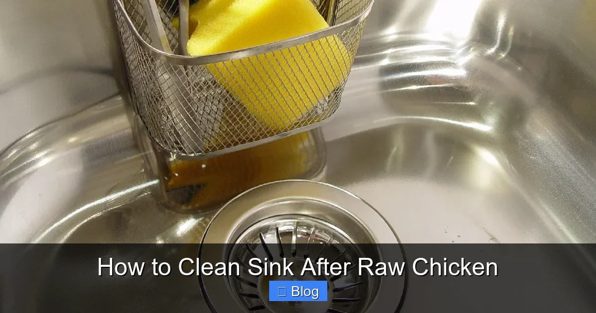 How to Clean Sink After Raw Chicken