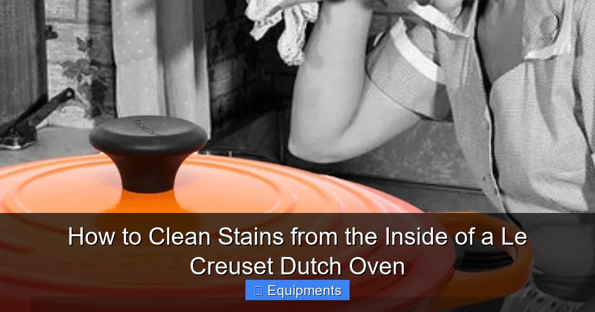 How to Clean Stains from the Inside of a Le Creuset Dutch Oven