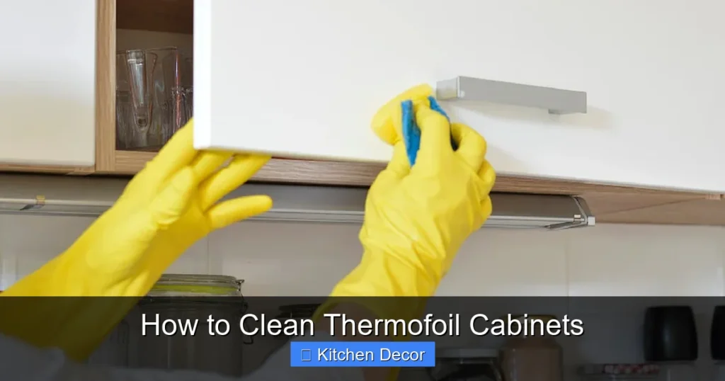 How to Clean Thermofoil Cabinets