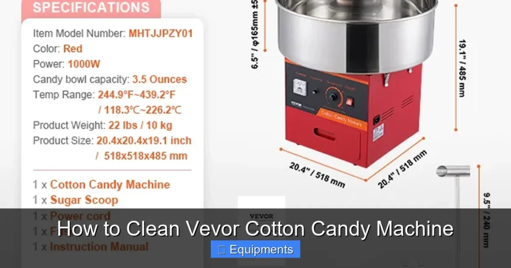 How to Clean Vevor Cotton Candy Machine