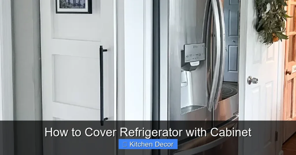 How to Cover Refrigerator with Cabinet