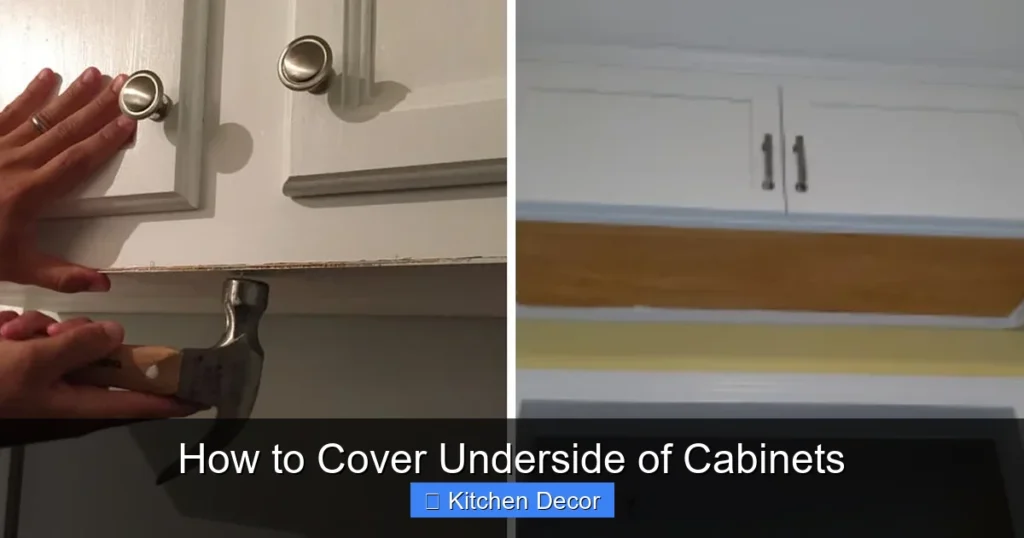 How to Cover Underside of Cabinets