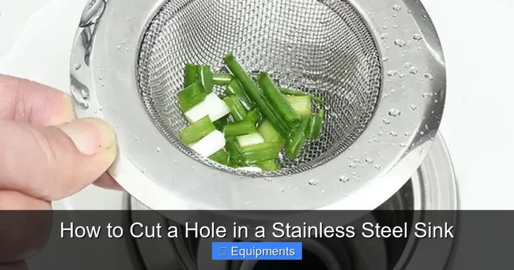 How to Cut a Hole in a Stainless Steel Sink