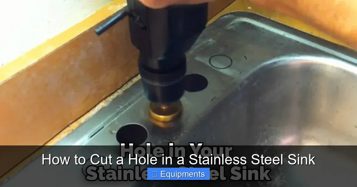 How to Cut a Hole in a Stainless Steel Sink