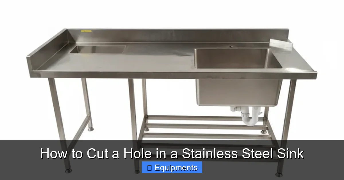 How to Cut a Hole in a Stainless Steel Sink