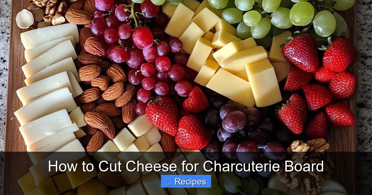 How to Cut Cheese for Charcuterie Board