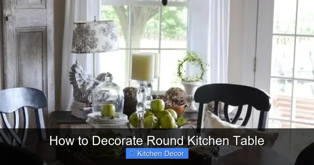 How to Decorate Round Kitchen Table