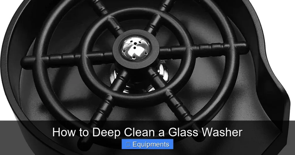 How to Deep Clean a Glass Washer