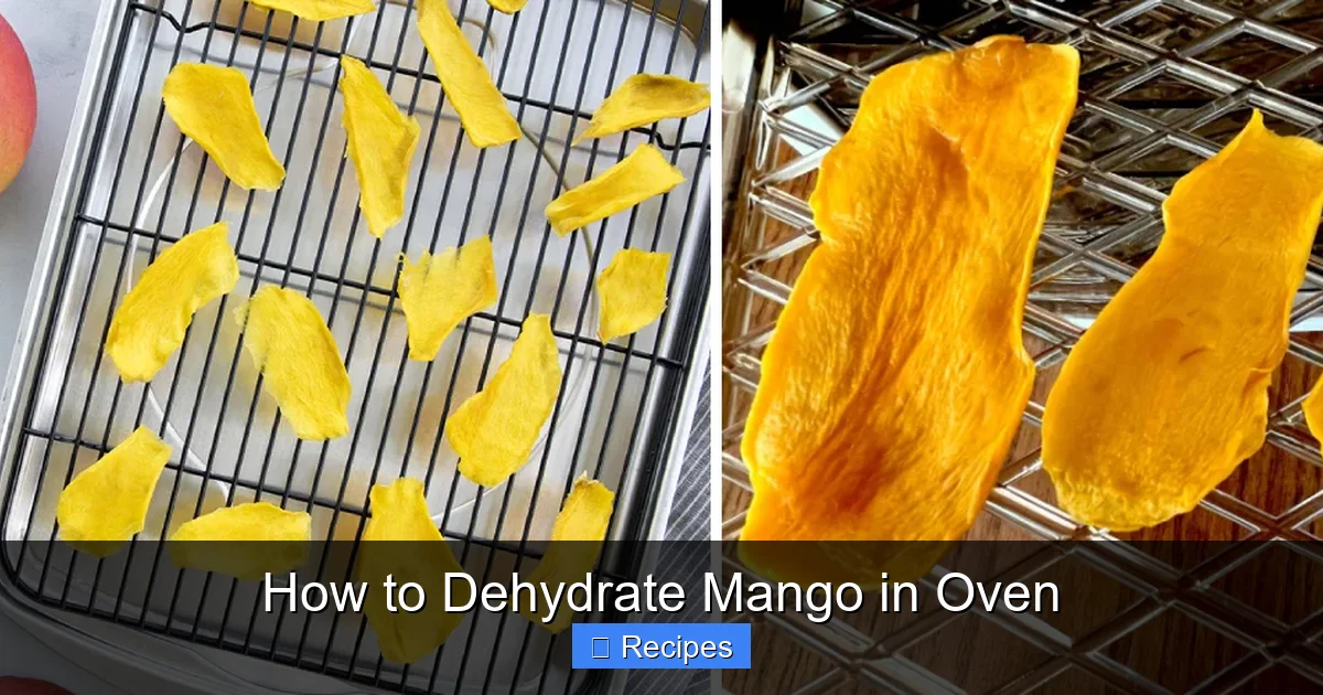How to Dehydrate Mango in Oven