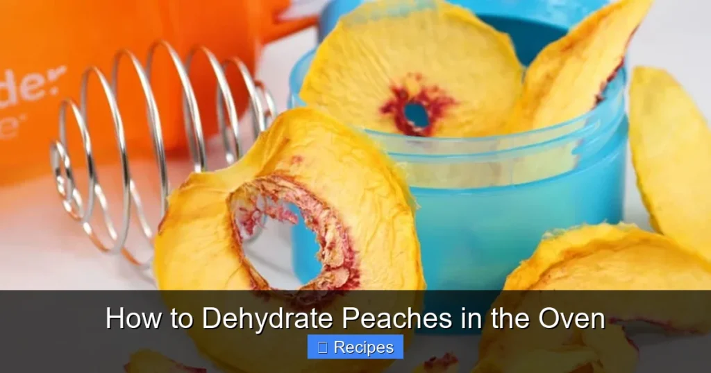 How to Dehydrate Peaches in the Oven