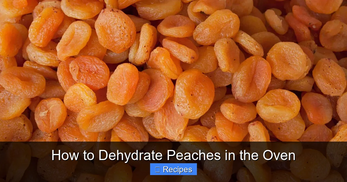 How to Dehydrate Peaches in the Oven