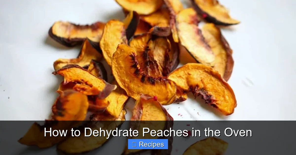 How to Dehydrate Peaches in the Oven