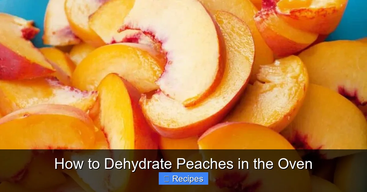 How to Dehydrate Peaches in the Oven
