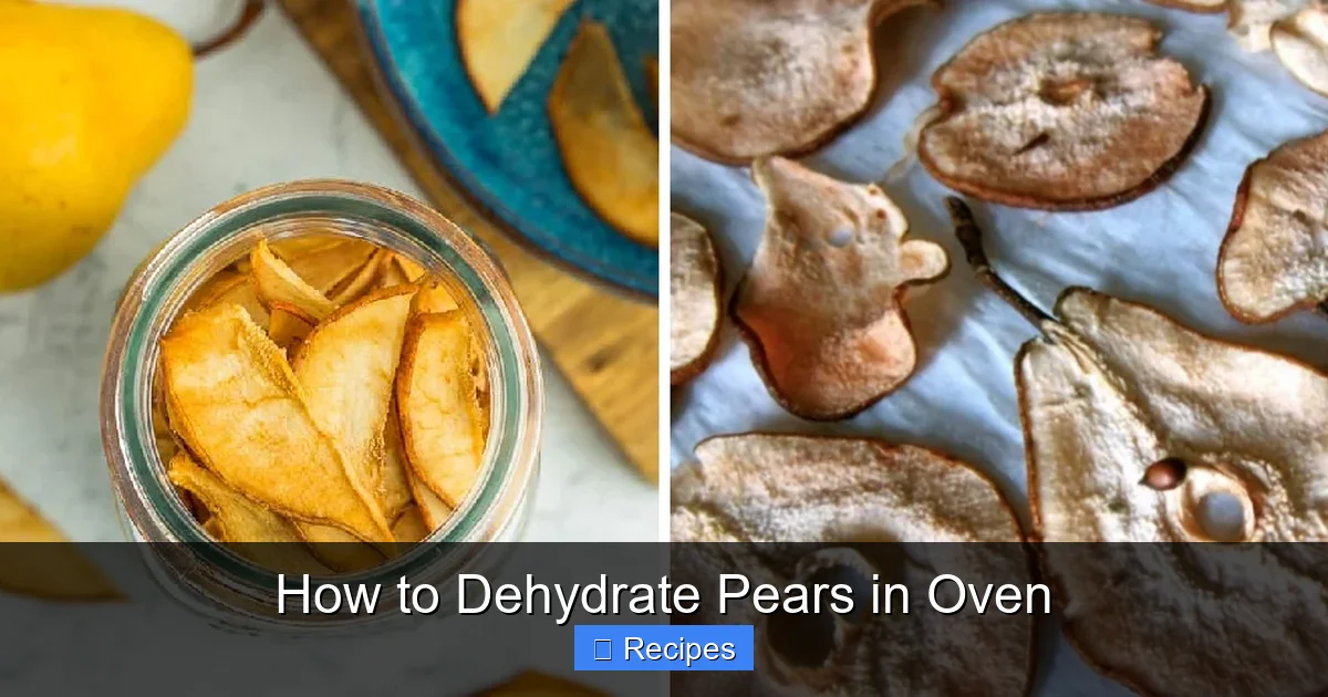 How to Dehydrate Pears in Oven