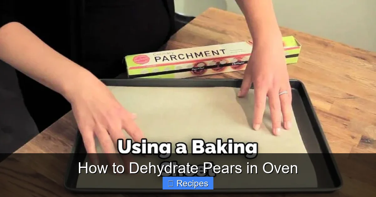 How to Dehydrate Pears in Oven