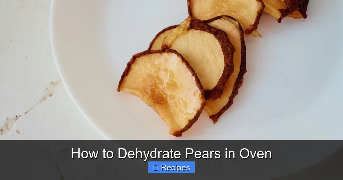 How to Dehydrate Pears in Oven