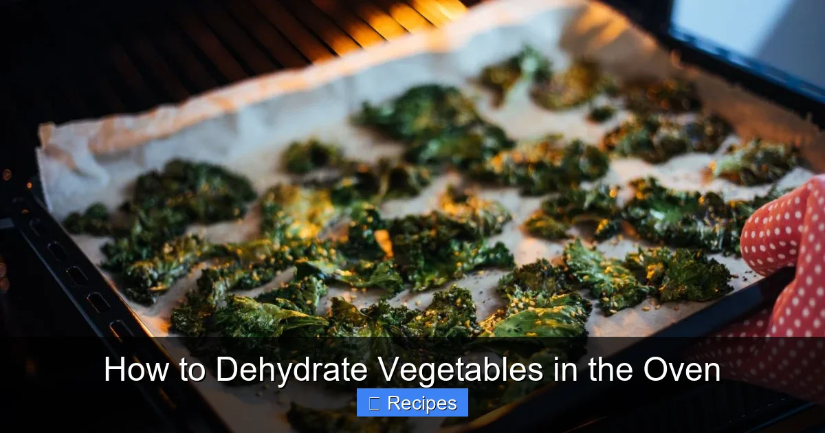 How to Dehydrate Vegetables in the Oven