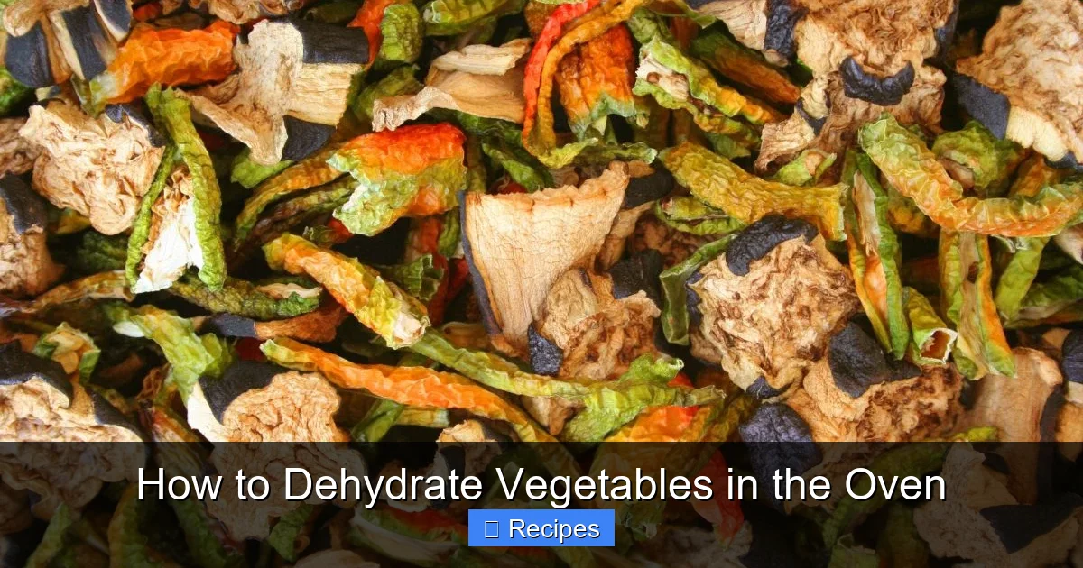 How to Dehydrate Vegetables in the Oven