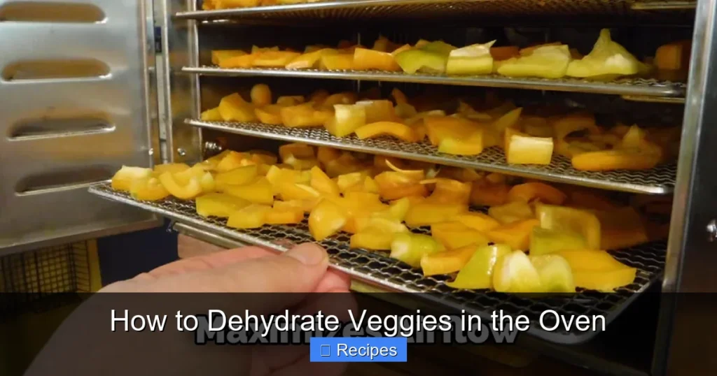How to Dehydrate Veggies in the Oven