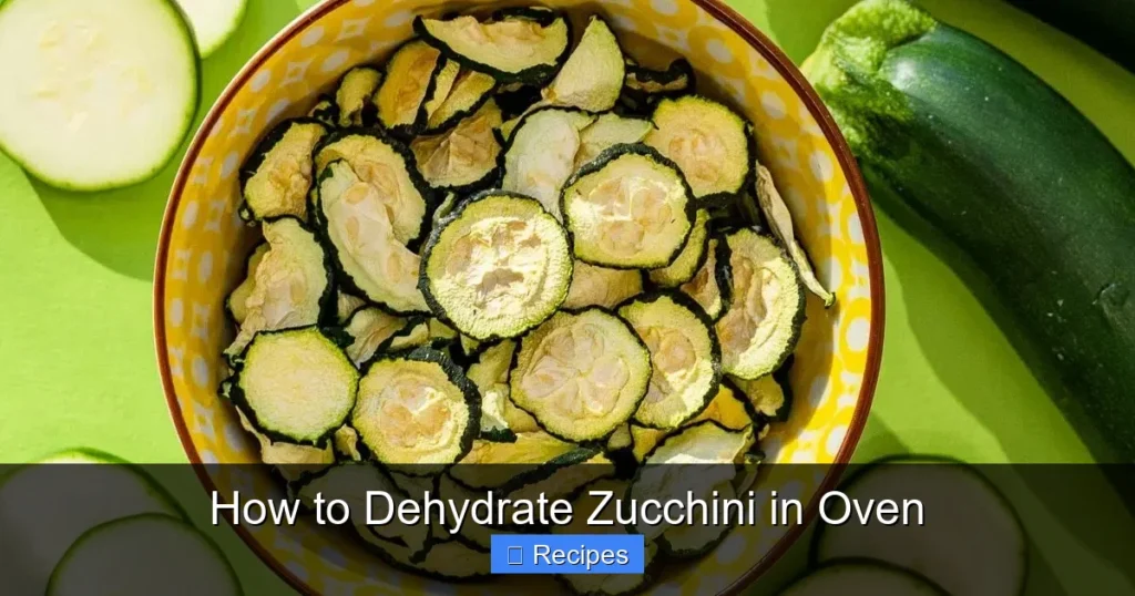 How to Dehydrate Zucchini in Oven