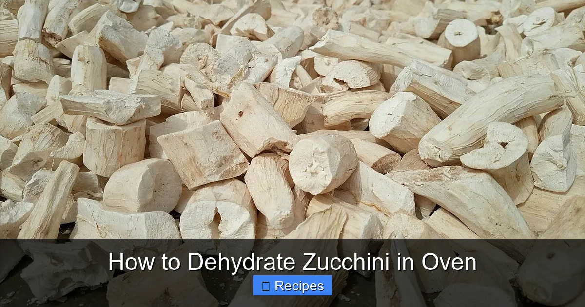 How to Dehydrate Zucchini in Oven