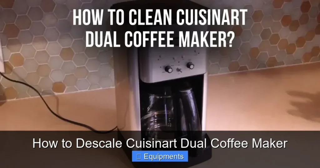 How to Descale Cuisinart Dual Coffee Maker