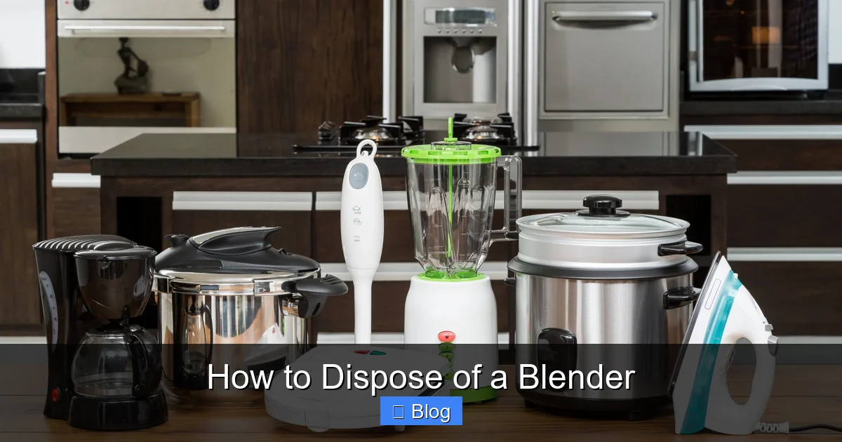 How to Dispose of a Blender