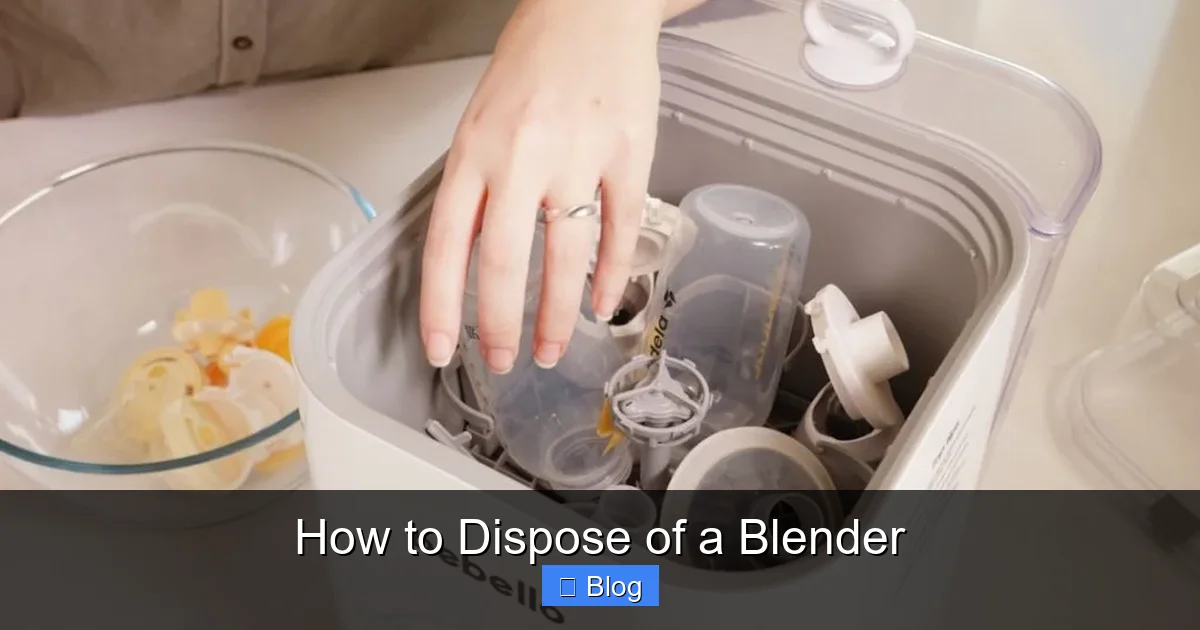 How to Dispose of a Blender