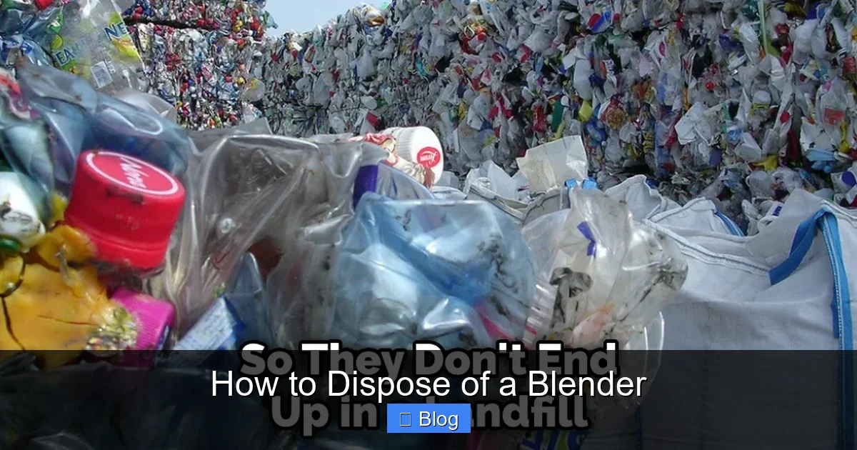 How to Dispose of a Blender