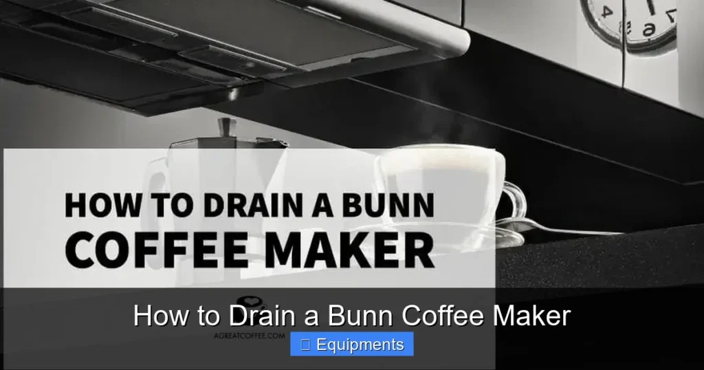 How to Drain a Bunn Coffee Maker