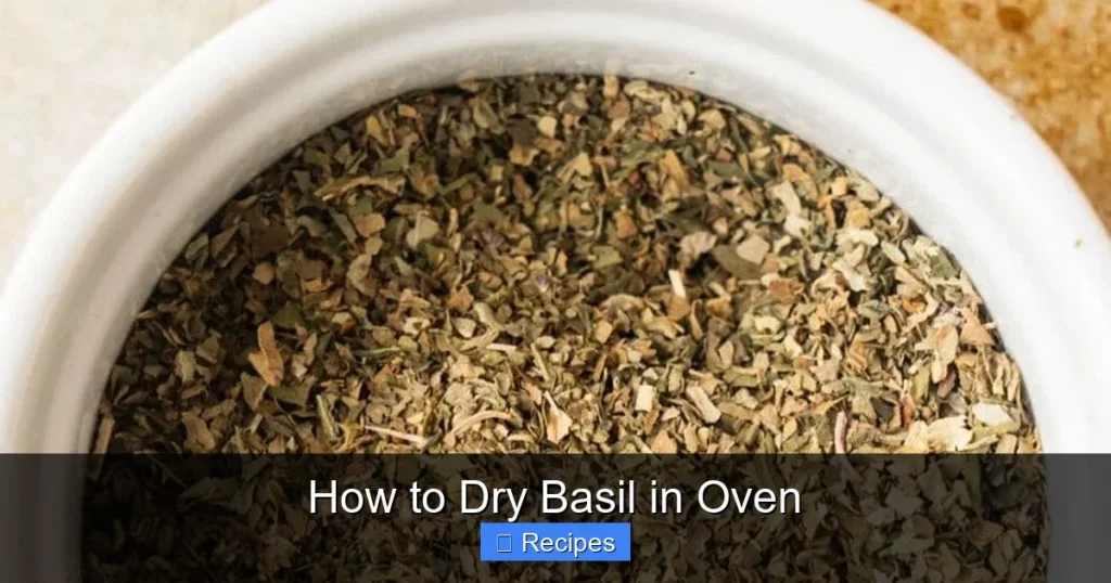 How to Dry Basil in Oven