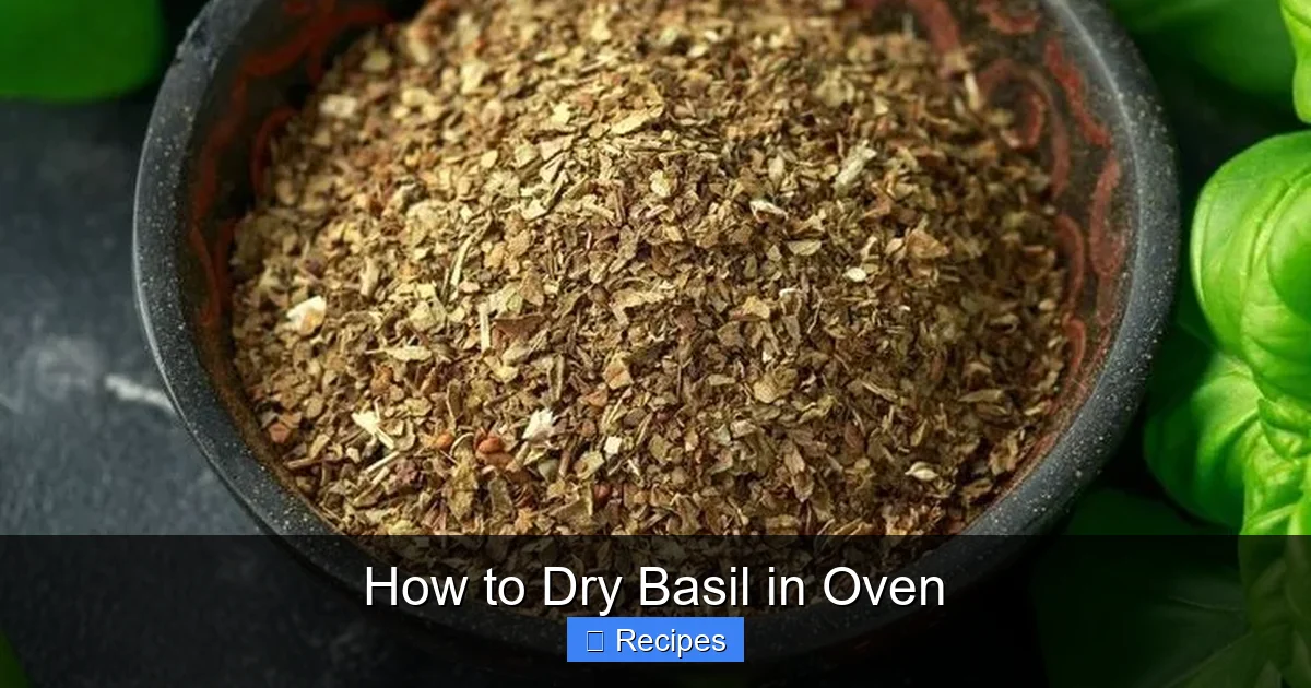 How to Dry Basil in Oven