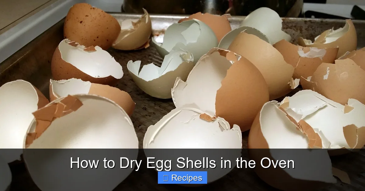 How to Dry Egg Shells in the Oven