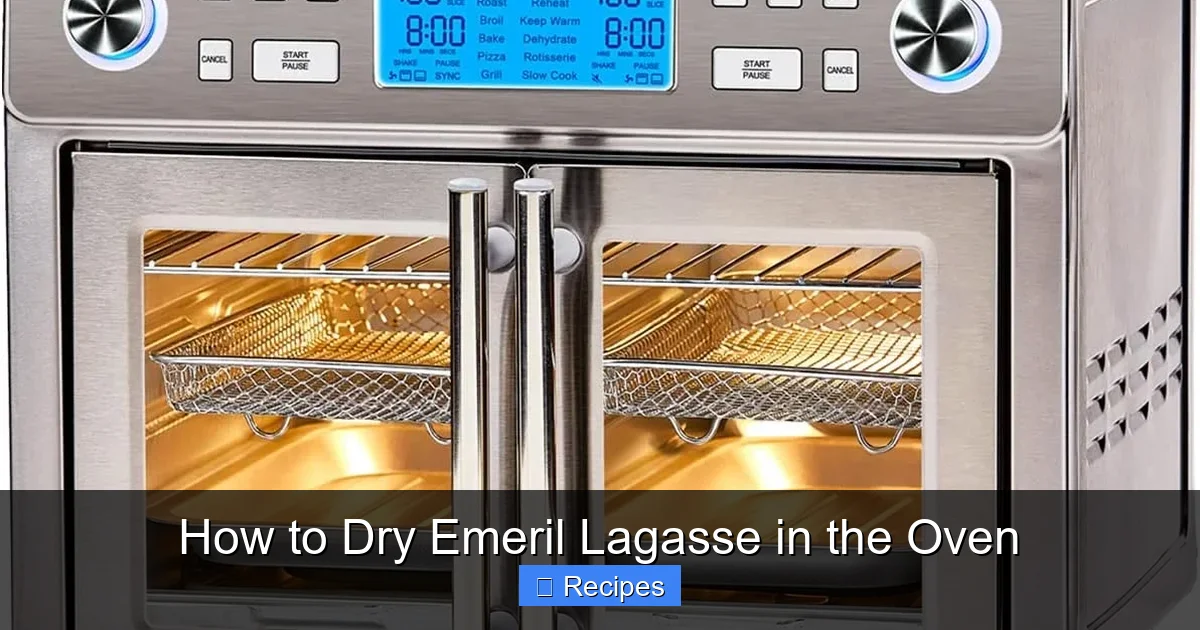 How to Dry Emeril Lagasse in the Oven