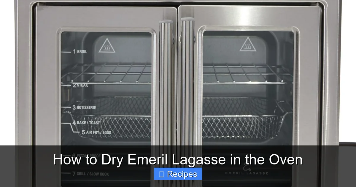 How to Dry Emeril Lagasse in the Oven
